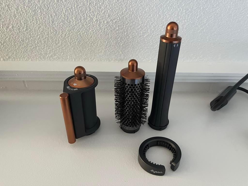 Dyson Airwrap Multistyler Complete Long - Koper/Nikkel, Ophalen, Zo goed als nieuw, Krultang of Stijltang