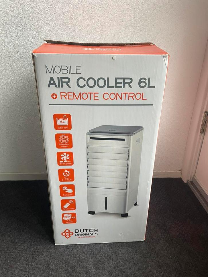 Mobiele Aircooler 6L met afstandsbediening - Nieuw, Witgoed en Apparatuur, Airco's, Mobiele airco, Minder dan 60 m³, 3 snelheden of meer