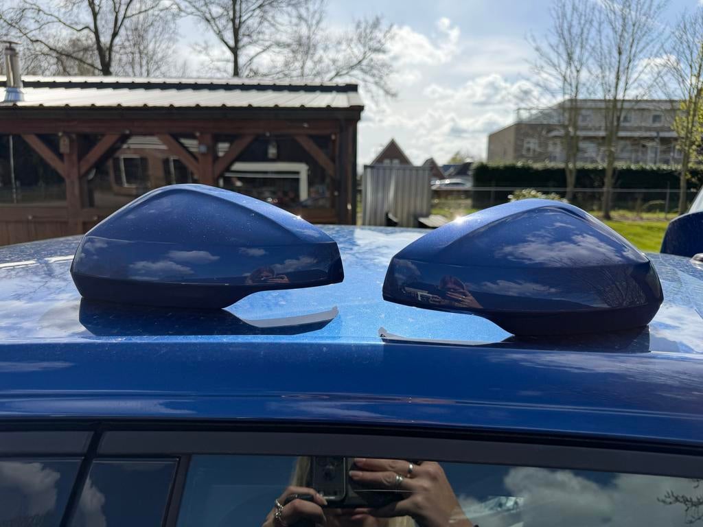 Spiegelkappen Polo 2020 blauw, Ophalen, Gebruikt, Volkswagen