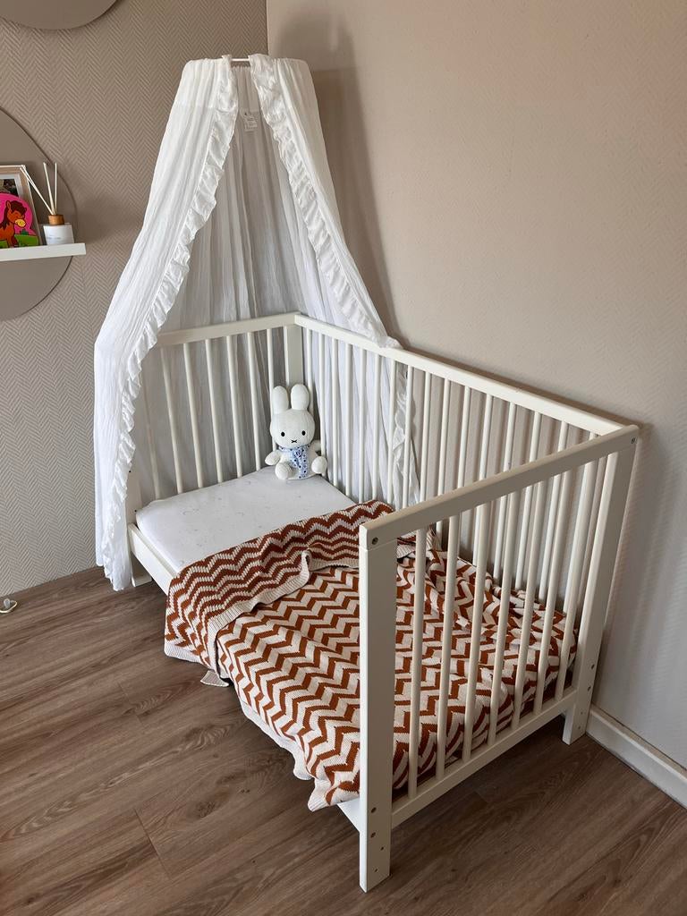 Ledikant 60x120 met peuterzijde, Ophalen, Gebruikt, Ledikant