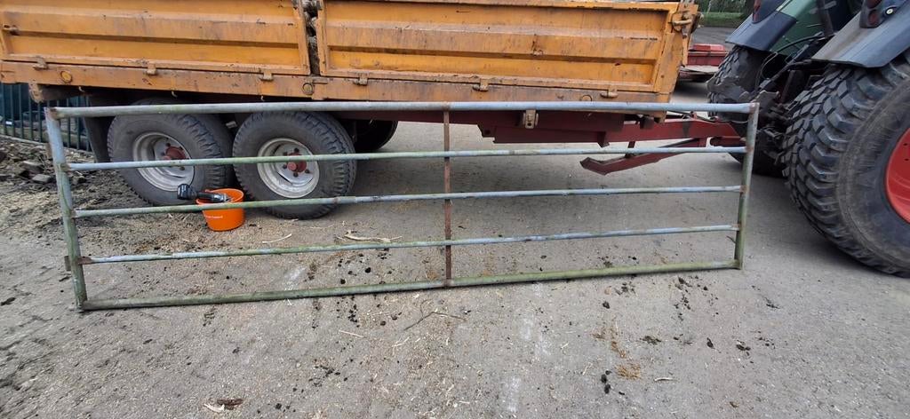 Gebruikt ijzeren landhek, Tuin en Terras, Tuinhekken en Hekwerk, Ophalen, Gebruikt, IJzer, Overige typen