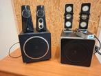 2 x set Logitech speakers Z4 en Z523, Gebruikt, Logitech, Ophalen of Verzenden, Nvt