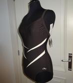 NIEUW Maat 44 Badpak met ecru strepen Merk: Nickey Nobel., Nickey Nobel., Overige kleuren, Nieuw, Badpak