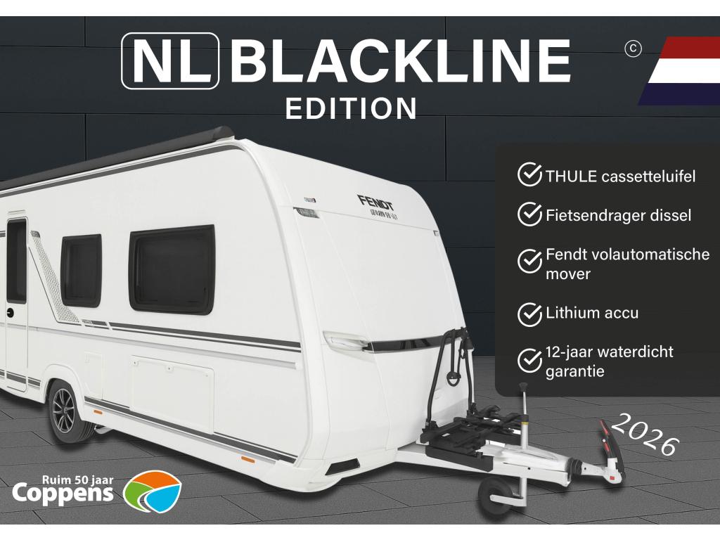 Fendt Diamant 560 SGW 2026 BLACKLINE ACTIE!!!, Caravans en Kamperen, Caravans, Standaardzit, Overige typen, Bedrijf, Schokbreker