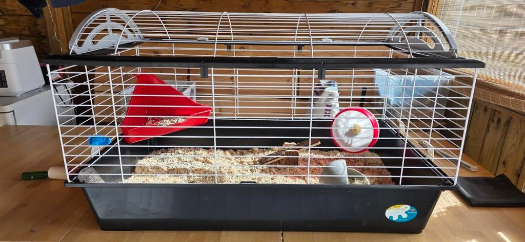 Te koop aangeboden Ferplast cavia/konijnen kooi, Dieren en Toebehoren, Knaagdieren en Konijnen | Hokken en Kooien, Kooi, Zo goed als nieuw