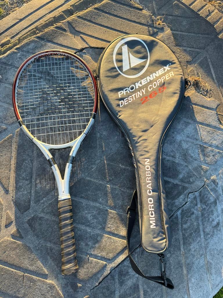 ProKennex Destiny Copper 265 Tennisracket L4 met hoes, Sport en Fitness, Tennis, Overige merken, Gebruikt, L4, Ophalen of Verzenden