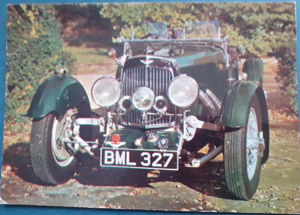 Ansichtkaart Auto Aston Martin 1934, Ophalen of Verzenden, 1960 tot 1980, Gelopen, Voertuig