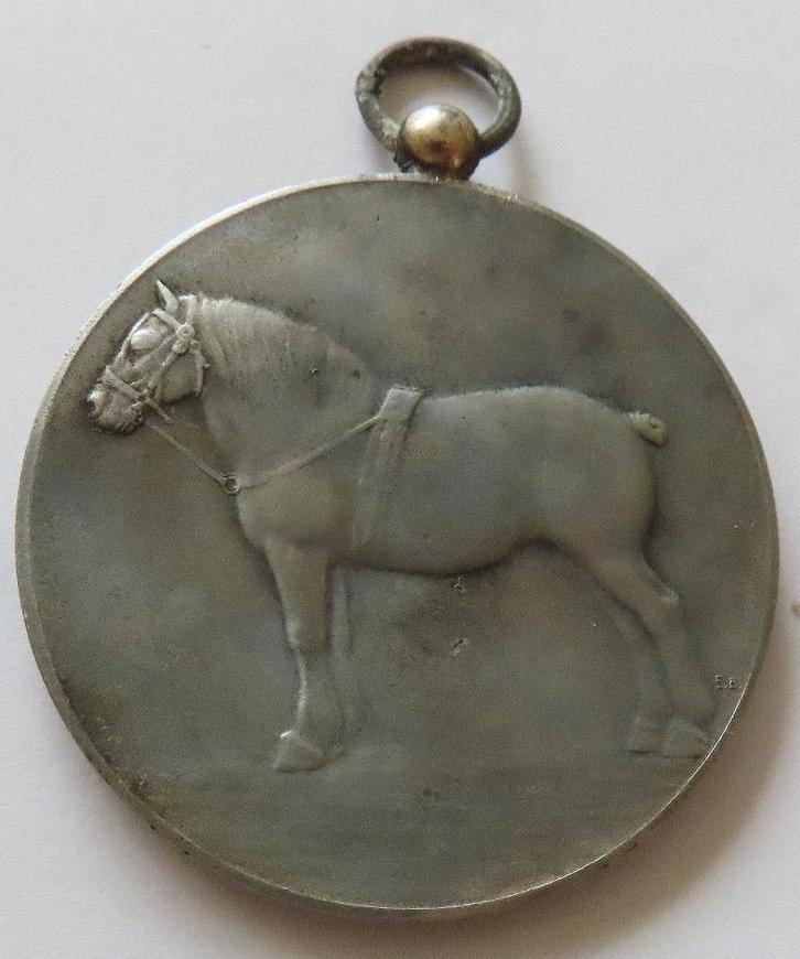 Medaille Bond v.Zuidbevelandsche Paardenfokkers Lood 1943, Postzegels en Munten, Penningen en Medailles, Overige materialen, Nederland