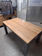 eettafel met 4 stoelen, Huis en Inrichting, Tafels | Eettafels, Ophalen, Eikenhout, 50 tot 100 cm, Zo goed als nieuw