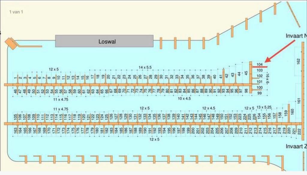 Te huur ligplaats 16* 6 m langsteiger Marina Schokkerstrand, Watersport en Boten, Ligplaatsen, Herfst, Buiten