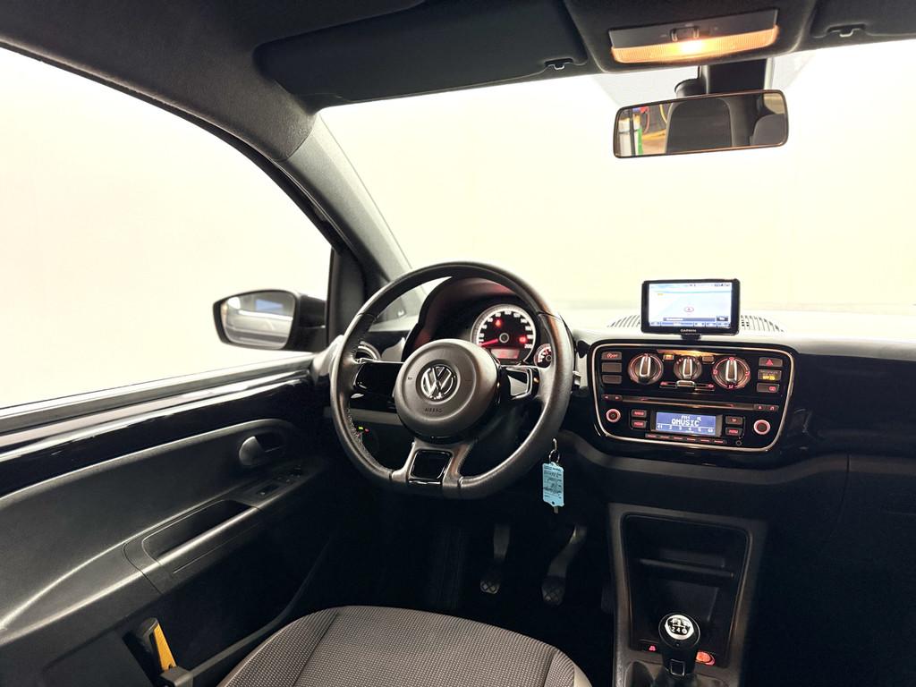 Volkswagen up! 1.0 high up! BlueMotion / Nav / Cruise / Fend, Euro 5, Stof, Gebruikt, Zwart