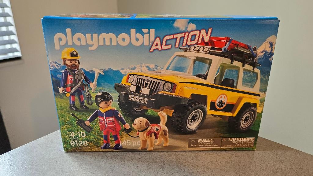 Playmobil 9128 Jeep reddingsbrigade nieuw in doos, Ophalen of Verzenden, Nieuw, Complete set