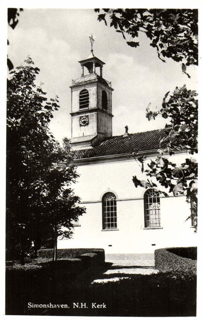 Simonshaven, N.H. Kerk - ongelopen, Ophalen of Verzenden, Voor 1920, Ongelopen, Noord-Brabant