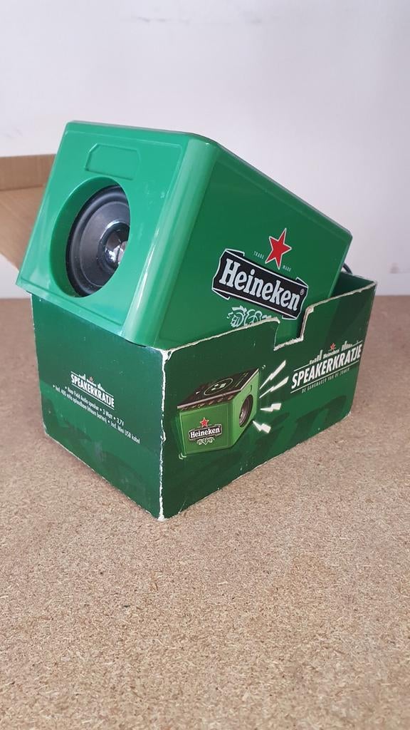 Heineken Speakerkratje - Draagbare Bluetooth Speaker, Overige merken, Overige typen, Ophalen of Verzenden, Zo goed als nieuw