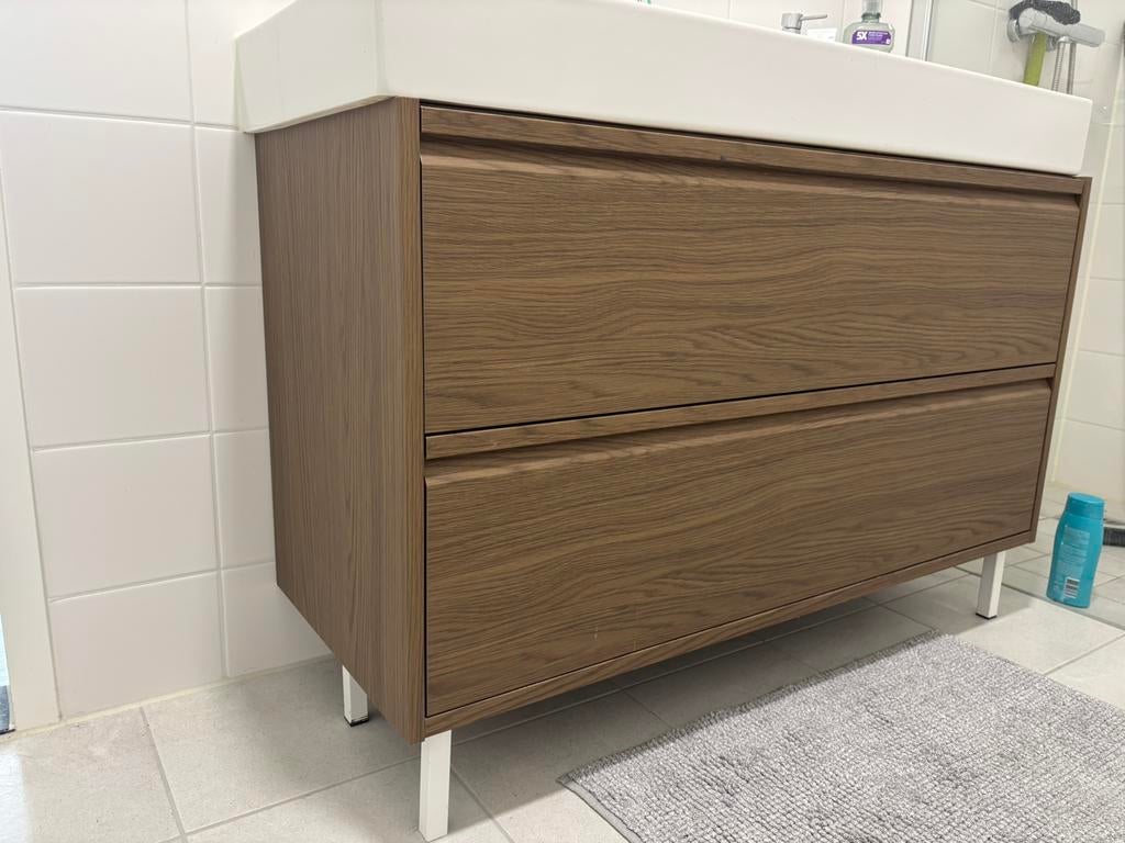 Ikea Angsjon badkamermeubel 120cm, Ophalen, 100 tot 150 cm, Zo goed als nieuw, Minder dan 100 cm