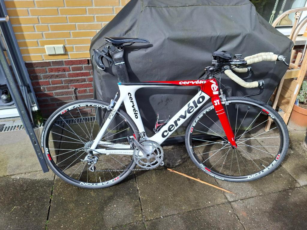 Cervelo p2 tijdritfiets/triathlonfiets, 28 inch, Gebruikt, Carbon, Heren