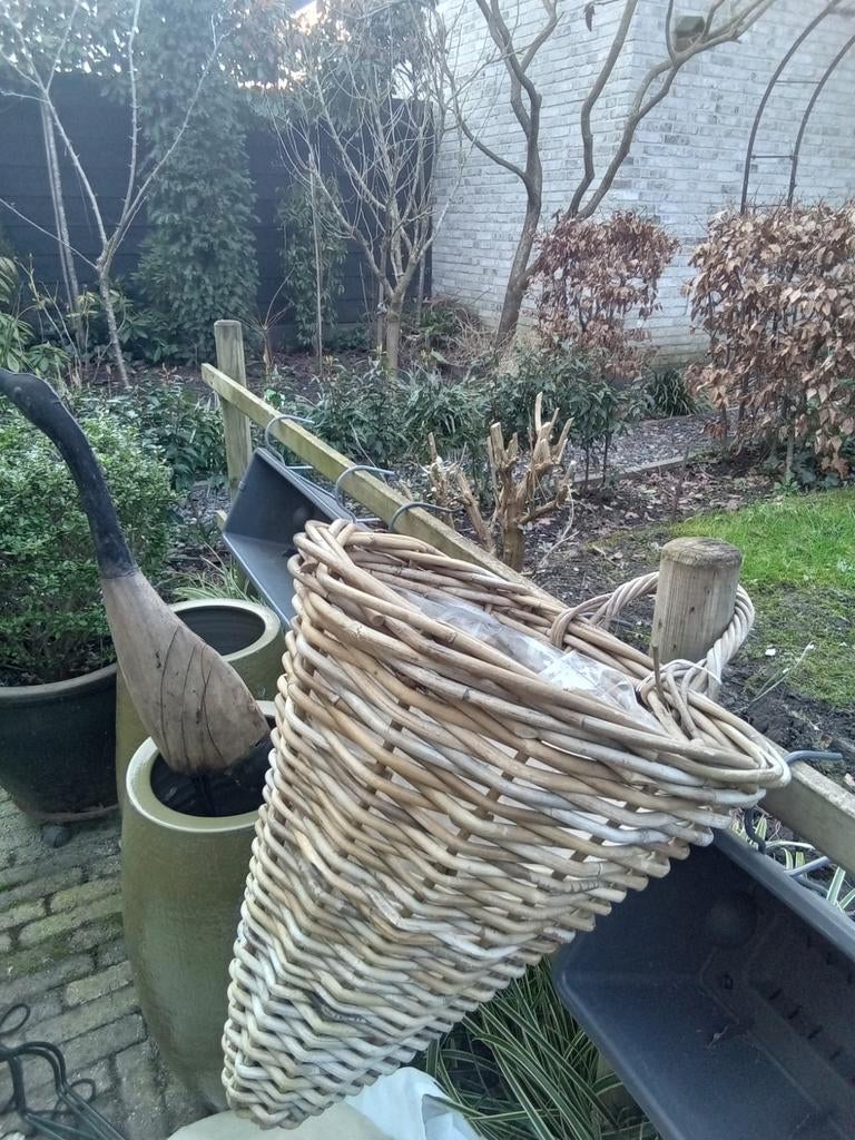 NIEUW Grote hang mand, ongeveer 60 cm,, Ophalen, Kunststof, Minder dan 30 cm, Rond