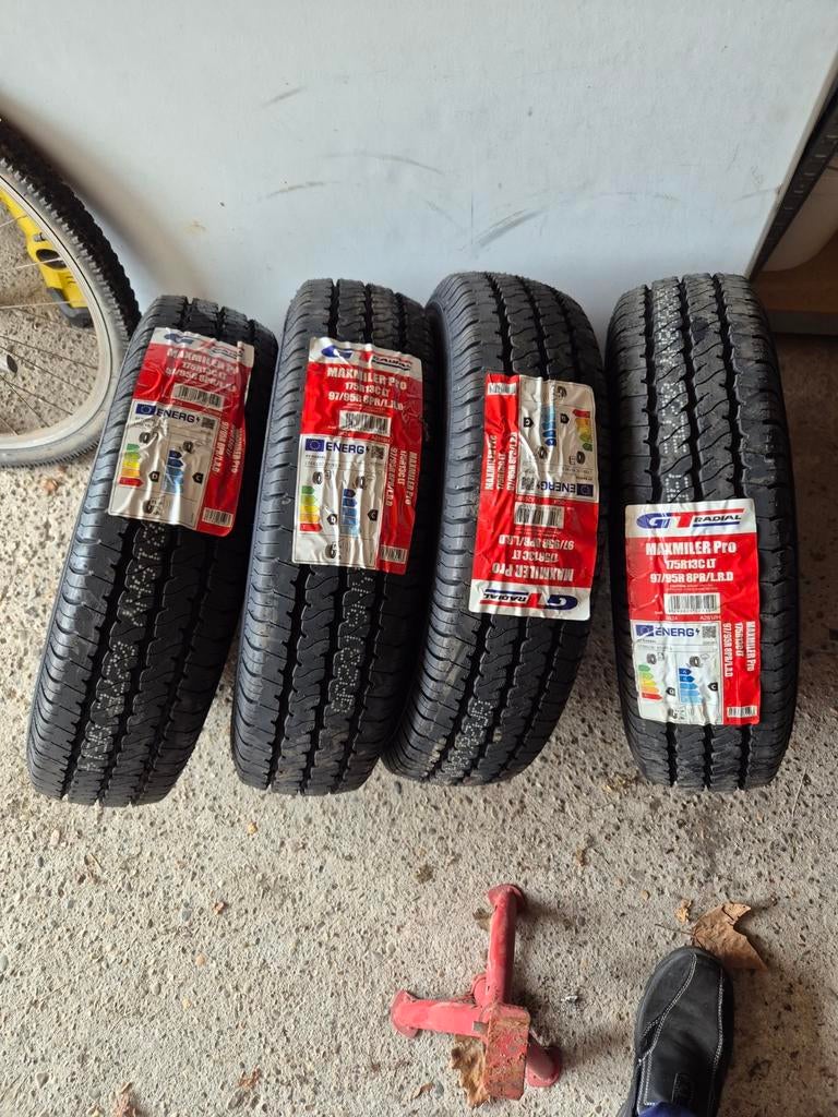 Vier nieuwe banden 175/13 voor aanhanger, Auto-onderdelen, Banden en Velgen, Overige, 13 inch, 175 mm, Nieuw