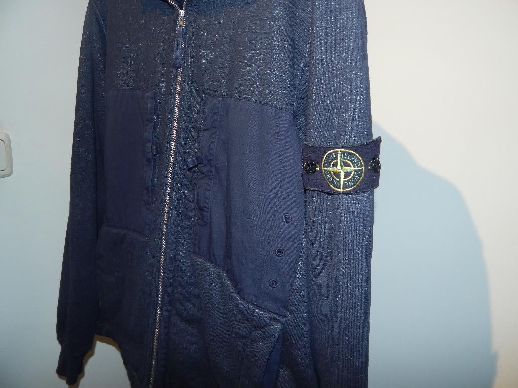 Stone Island heerlijk vest wollen voering teddy achtig S/ M, Maat 46 (S) of kleiner, Verzenden, Blauw, Stone Island