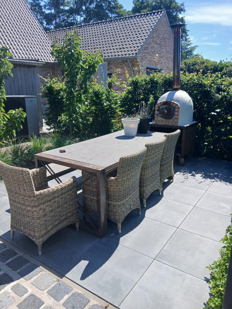 Betonnen tuinset 6 persoons, Tuin en Terras, Tuinsets en Loungesets, Ophalen