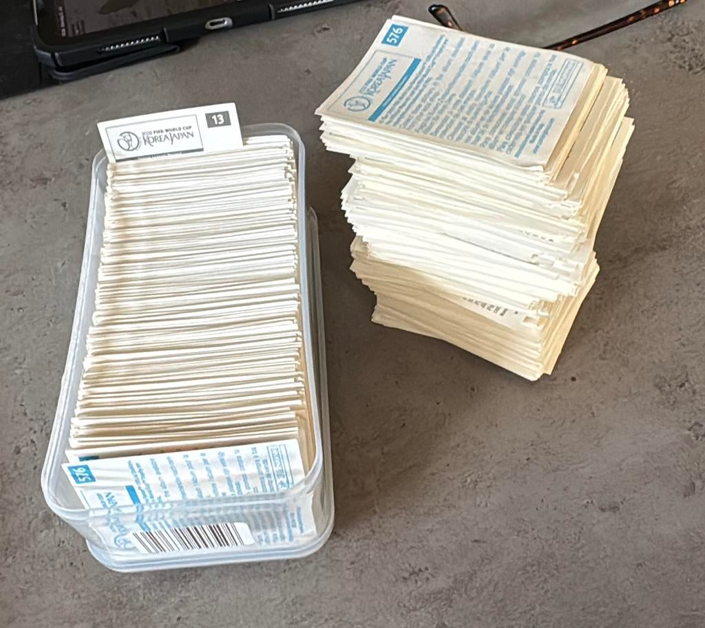 Panini Voetbal WK 2002 Stickers Nieuwstaat, Ophalen of Verzenden, Nieuw, Meerdere stickers