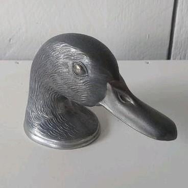 Vintage flesopener vorm van eend Ducky opener Paris France, Antiek en Kunst, Antiek | Bestek, Ophalen of Verzenden