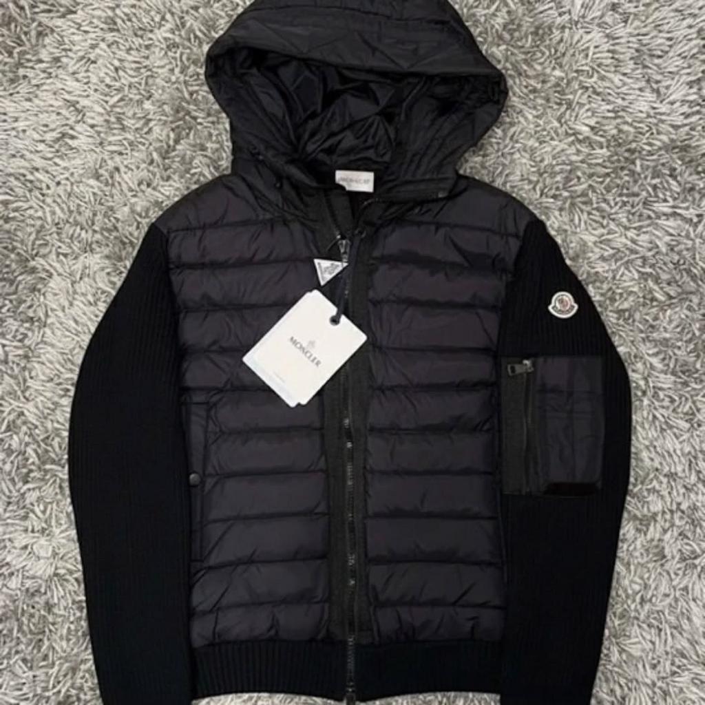 Moncler cardigan black, Kleding | Heren, Bodywarmers, Ophalen of Verzenden, Zo goed als nieuw, Zwart