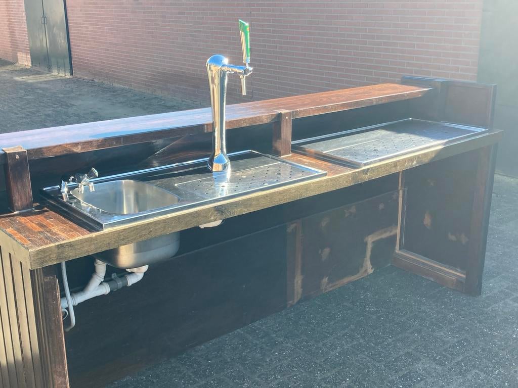 Bar met spoelbak, Ophalen, Gebruikt