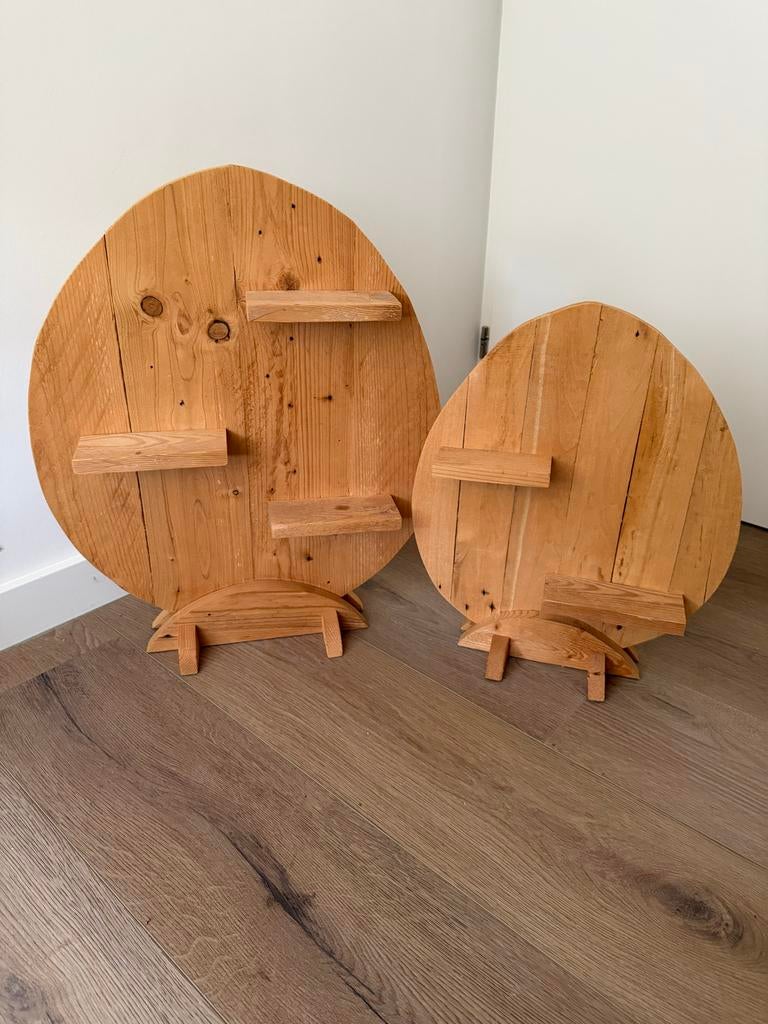 Houten paaseieren, Ophalen of Verzenden, Zo goed als nieuw