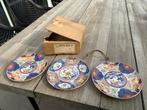 3 Imari Japanse porseleinen bordjes 16cm, Ophalen