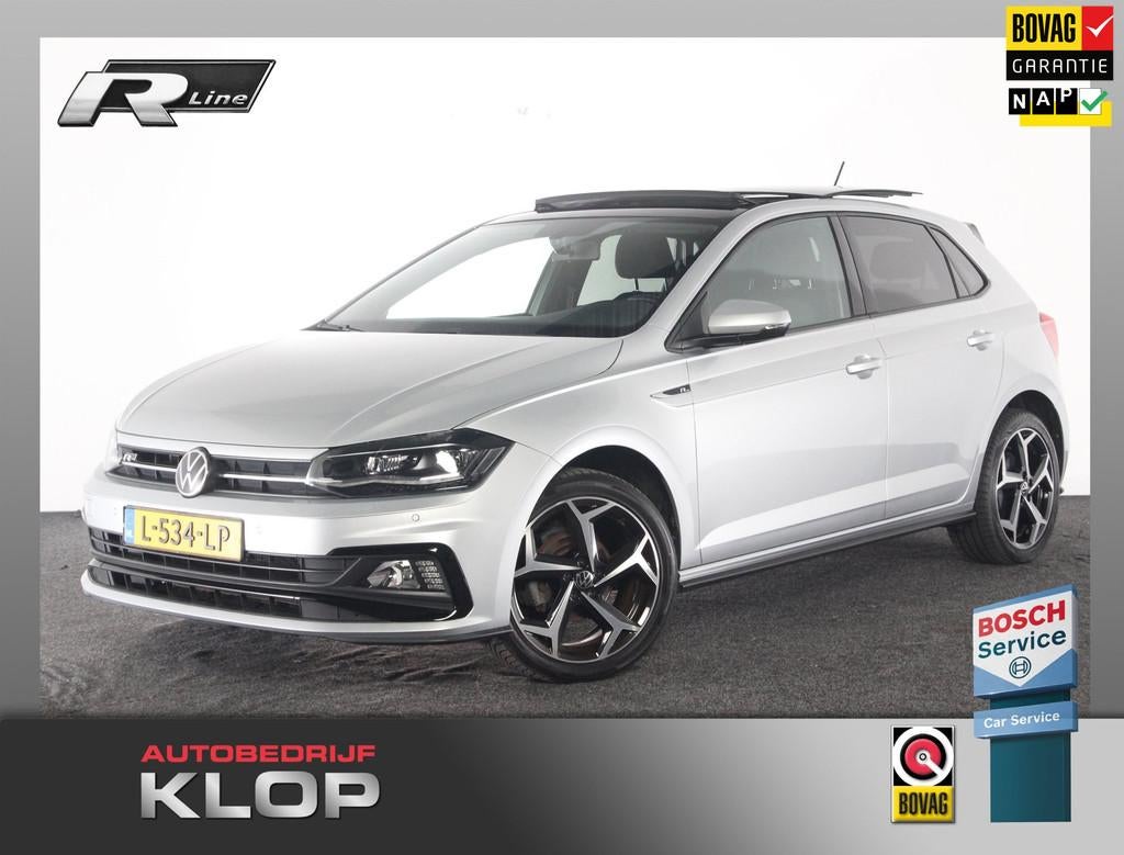 Volkswagen Polo 1.0 TSI R-line | Org NL-auto | panoramadak |, Stof, Gebruikt, Euro 6, 95 pk