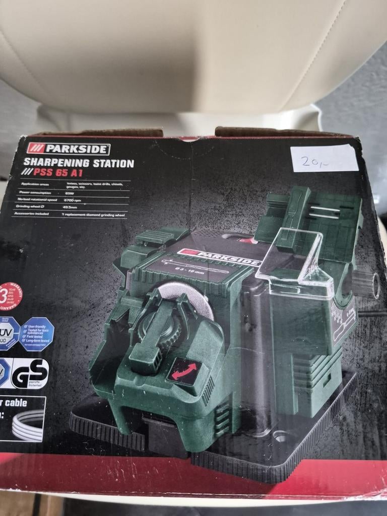 Nieuwe Parkside Slijpstation PSS 65 A1 - Multifunctioneel, Ophalen, Nieuw, Minder dan 700 watt, Werkbankslijpmachine