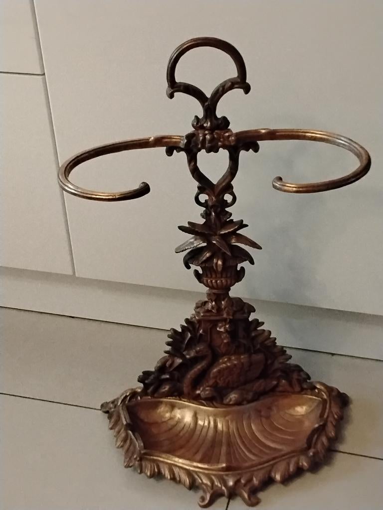 Antieke messing parapluhouder / paraplustandard, Antiek en Kunst, Ophalen of Verzenden