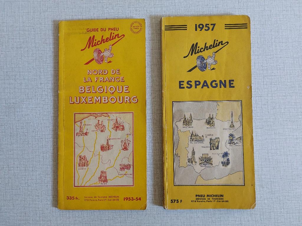 Oude Michelin Reisgidsen - Les Guides MICHELIN Guide du Pneu, Gelezen, Michelin, Ophalen of Verzenden, Reisgids of -boek
