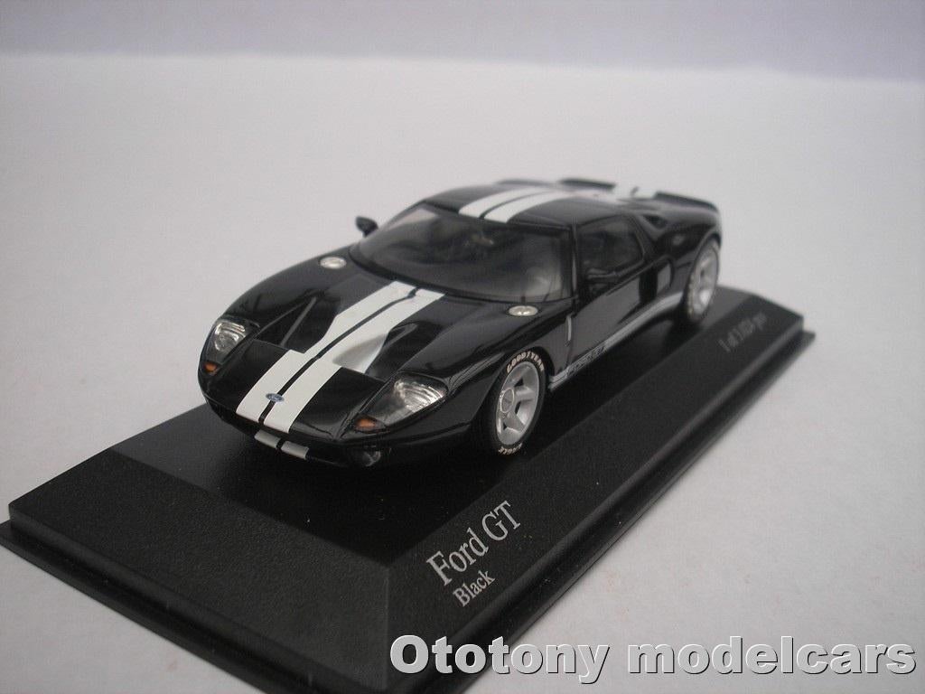 Ford GT 2003 Zwart 1/43 Minichamps, Ophalen of Verzenden, Nieuw, Auto, MiniChamps