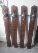 Vintage jaren60/70 wandkapstok houten kapstok op frame, Gebruikt, Minder dan 100 cm, Hout, Ophalen