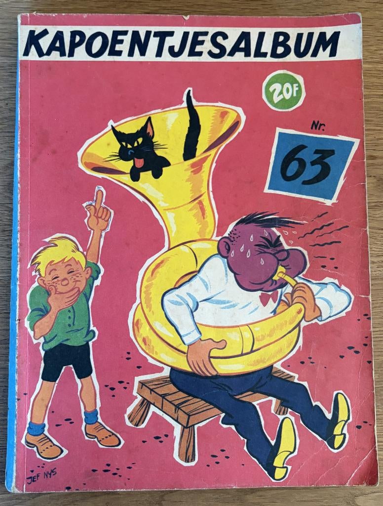 Kapoentjes Album 63 - 1e druk (1964) Strip, Boeken, Stripboeken, Eén stripboek, Ophalen of Verzenden, Gelezen