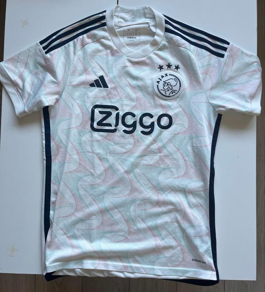 Ajax uit shirt 2023-24 maat M, Ophalen of Verzenden, Zo goed als nieuw, Maat 48/50 (M), Wit