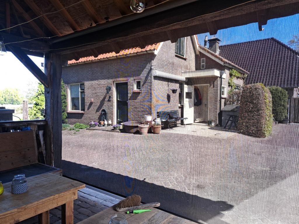 Twee rolhordijnen voor veranda (zonder geleiders), Tuin en Terras, Zonneschermen, Ophalen, Gebruikt, Overige typen, 150 tot 300 cm