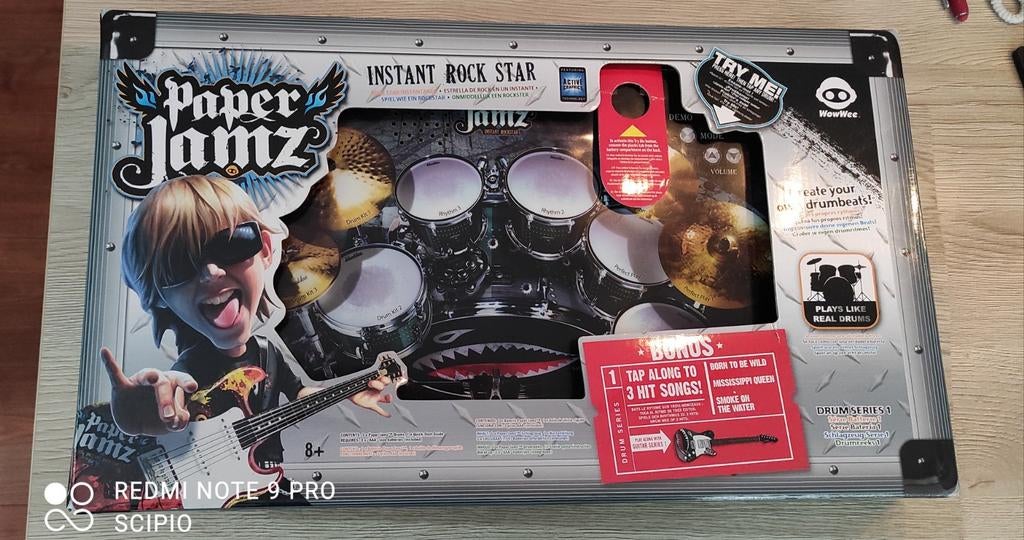 Paper Jamz Instant Rockstar Drums - Speel als een rockster!, Ophalen of Verzenden, Nieuw, Jongen of Meisje