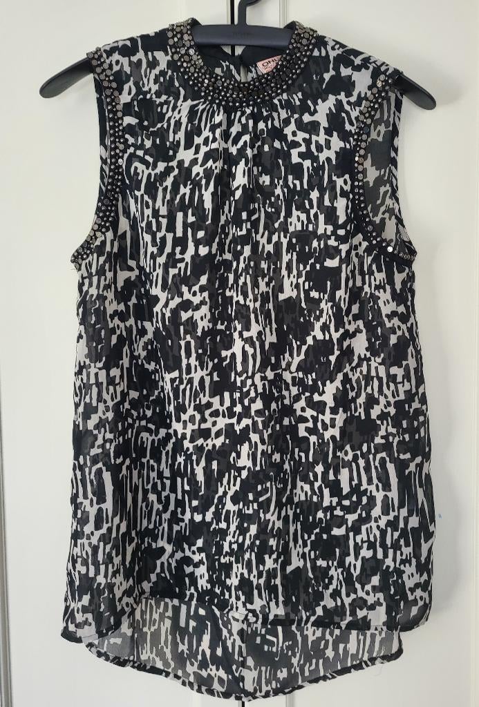 Only haltertop, halfdoorschijnend, maat 40, Kleding | Dames, Blouses en Tunieken, Maat 38/40 (M), Only, Zwart, Ophalen of Verzenden