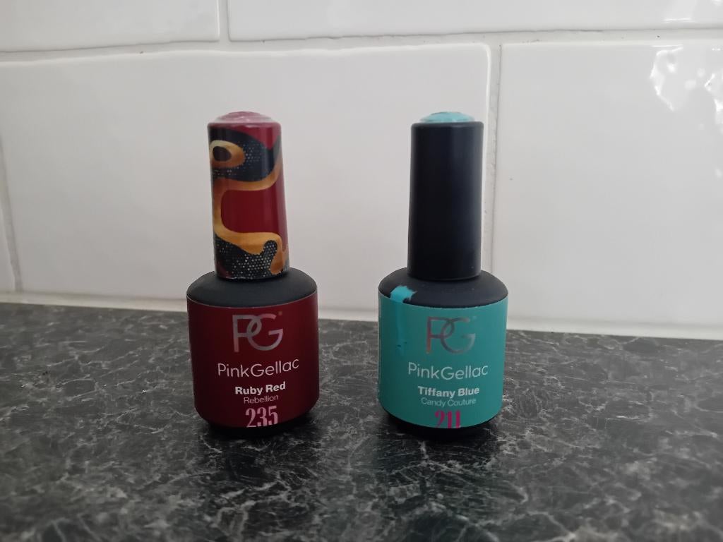 Pink Gellac, Blauw, Ophalen of Verzenden, Zo goed als nieuw, Handen en Nagels