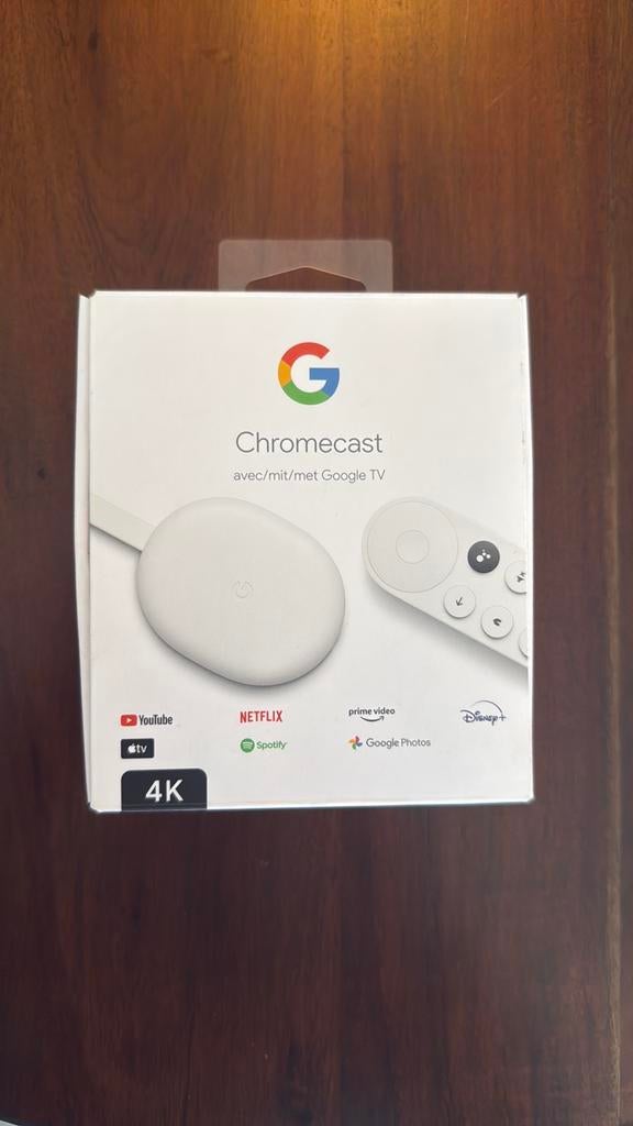 Google Chromecast Streamer 4K, Ophalen of Verzenden, Zo goed als nieuw