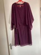 Sjieke Bordeaux Mouwloze Jurk met Overslag Blouse - London, Kleding | Dames, Jurken, Maat 46/48 (XL) of groter, Ophalen of Verzenden