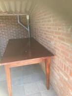 Houten tafel 90 x 200 cm, Huis en Inrichting, Tafels | Eettafels, Ophalen, Gebruikt, 200 cm of meer, 50 tot 100 cm
