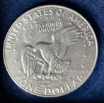 1974 Eisenhower Dollar Munt - Zilverkleurig, Postzegels en Munten, Munten | Amerika, Ophalen of Verzenden, Noord-Amerika, Losse munt