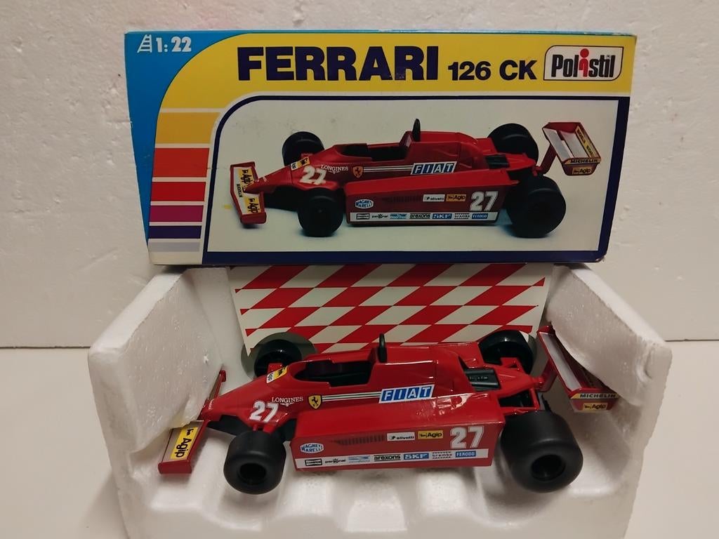 Polistil Die Cast 1:24 / 1:22  Ferrari 126 CK rood #27, Hobby en Vrije tijd, Ophalen of Verzenden, Zo goed als nieuw, Auto, Overige merken