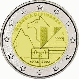 2 Euro Italie 2024 UNC - Financiële Politie, Postzegels en Munten, Munten | Europa | Euromunten, Verzenden, Italië, 2 euro, Losse munt