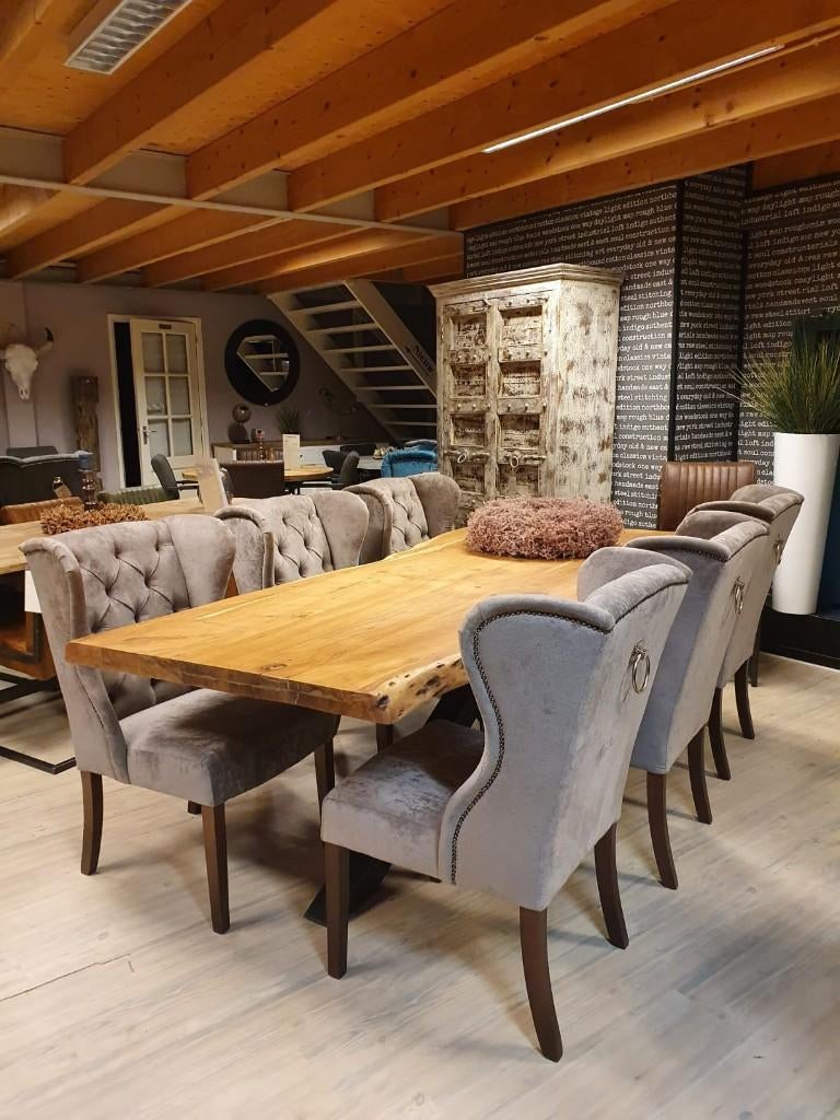 *ACTIE* Landelijke Eetkamerstoel Daisy Stel Zelf Samen (3), Overige kleuren, Ophalen of Verzenden, Stof, Vijf, Zes of meer stoelen