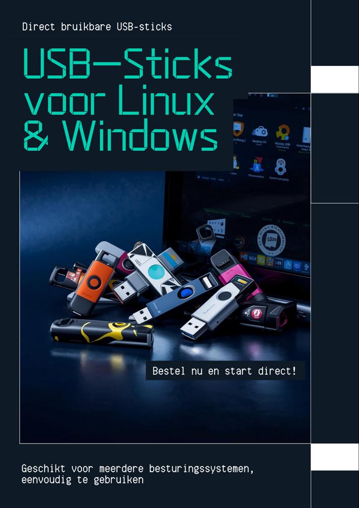 Usb sticks met diverse besturingssystemen Live boot -Nieuw, Ophalen of Verzenden, Nieuw, 32 GB